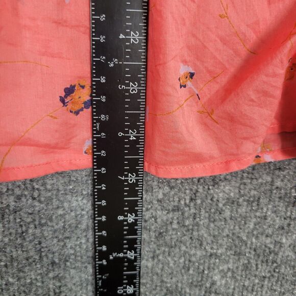 SUNDANCE Pink Floral Ruffle Fairy Lightweight 3/4 Sleeve Feminine Top SIZE SMALL - Picture 8 of 11